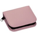 Taschenapotheke Soft für 12 Röhrchen rosa mit Klarglasröhrchen